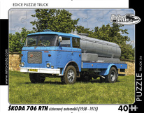 puzzle Truck Škoda 706 RTH cisternový automobil (1958-1975)-40 dílků