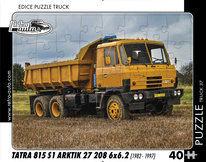 puzzle Truck Tatra 815 S1 Arktik 27 208 6x6.2 (1982-1997)-40 dílků