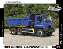 puzzle Truck Tatra 815-2A0S01 6x6.2 EURO III (2008-2013)-40 dílků