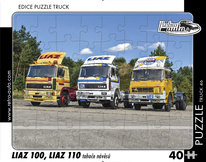 puzzle Truck Liaz 100,Liaz 110 tahače návěsů-40 dílků