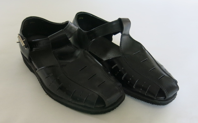 sandály černé