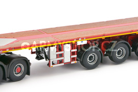 model MB Actros 2 6x4+Nooteboom Ballasttrailer 7 axle+ballastset Red line