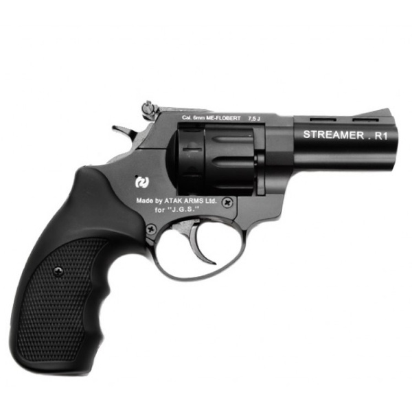 revolver Streamer 3 ráže 6mm černý