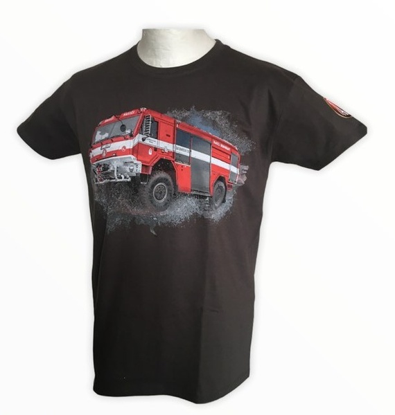 tričko TATRA pánské Force 4x4 hasič šedé