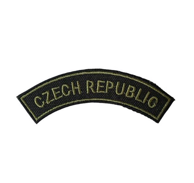nášivka Czech Republic černá 