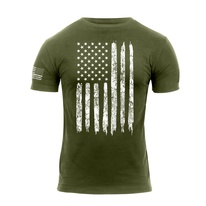 tričko Distressed US bílá vlajka zelené