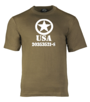 tričko USA Allied Star oliva