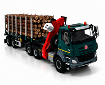 model Tatra Phoenix 6x6 lesovůz s přívěsem+dřevo                       