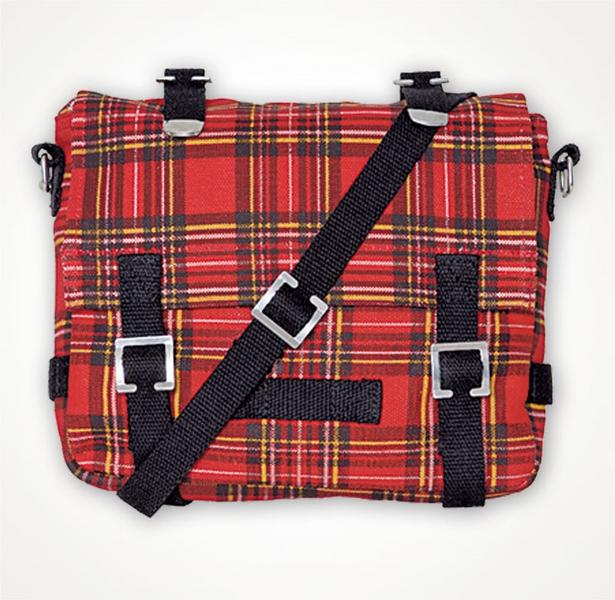 taška bojová malá tartan skotský vzor