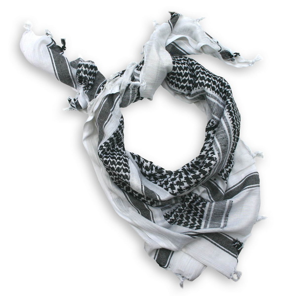 šátek PLO 115X110 cm černá/bílá