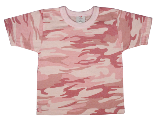 tričko dětské baby pink camo