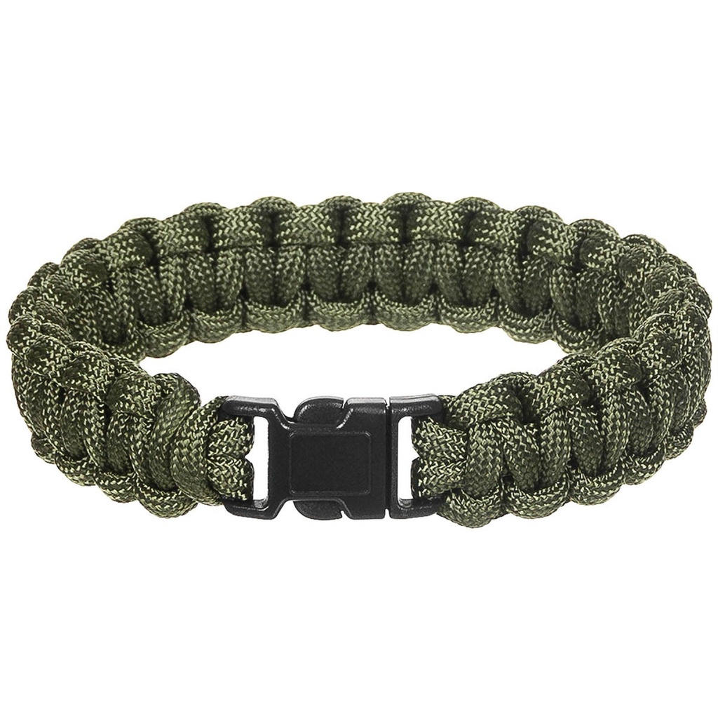 náramek Paracord 1,9cm oliva