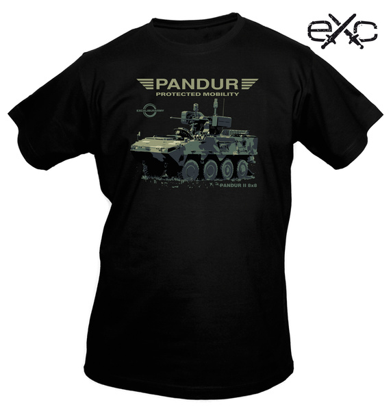 tričko eXc Pandur černé