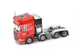 model Scania R4 8x4+Nooteboom MCO 8 axle Red line