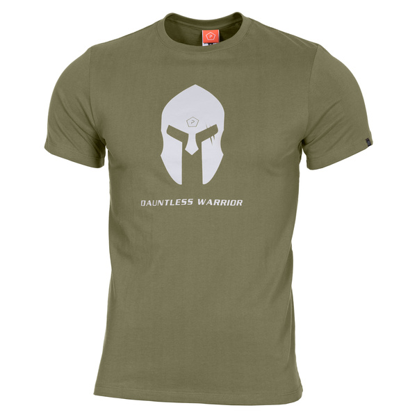 tričko pánské Pentagon Spartan Helmet oliva