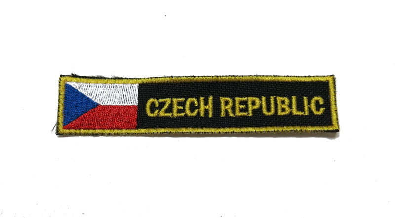 nášivka Czech Republic s vlajkou