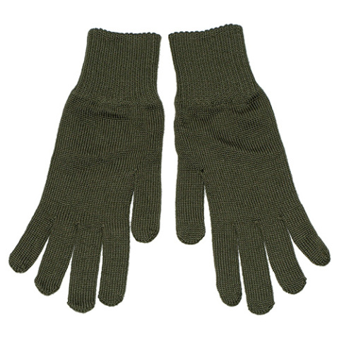 rukavice pletené oliva použité
