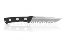 nůž ANV - P300 - serrated edge, leather sheath black