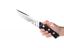nůž ANV - P400 - plain edge, leather sheath black