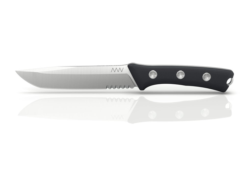 nůž ANV - P400-serrated edge, kydex sheath black
