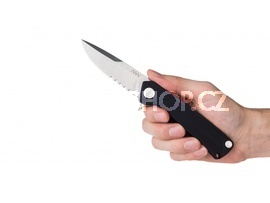 nůž ANV - Z100 - liner lock, serrated edge, G10