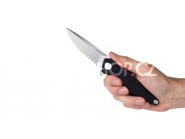 nůž ANV - Z300 - frame lock, serrated edge, dural